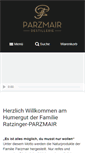 Mobile Screenshot of parzmair.at